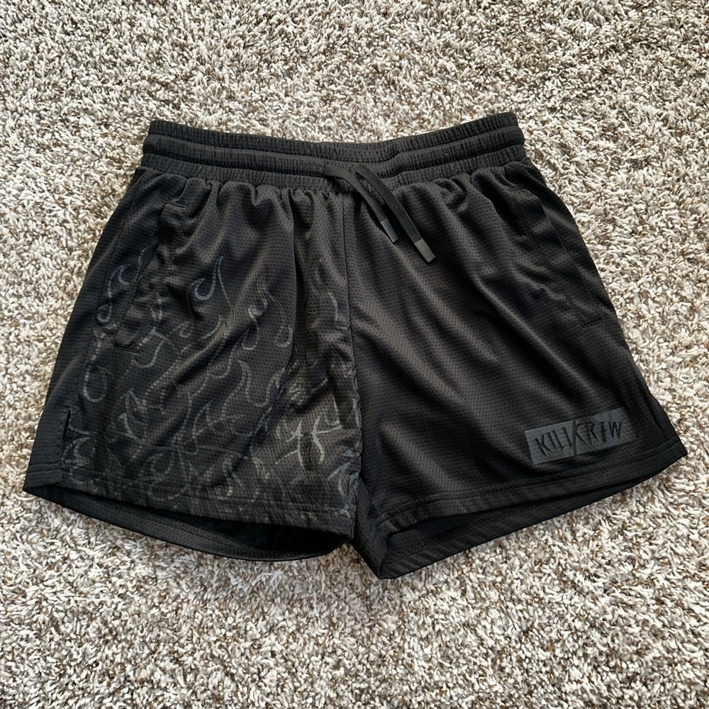 Kill Crew Black Flame Shorts